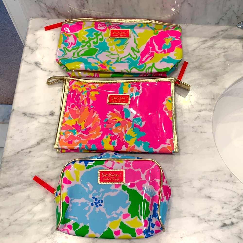 Lilly Pulitzer for Estee Lauder make up bags